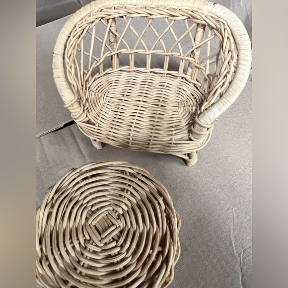 Mini wicker doll furniture - Picture 3 of 9